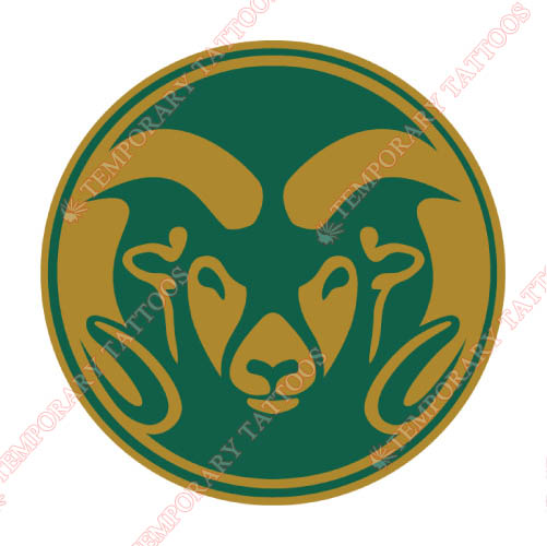 Colorado State Rams Customize Temporary Tattoos Stickers NO.4177